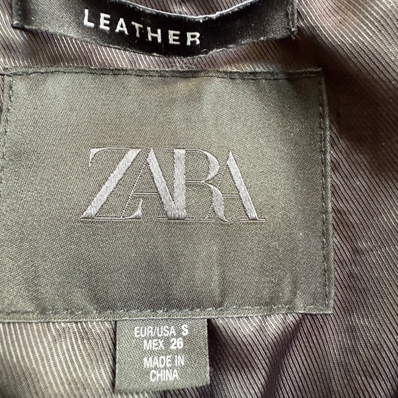 Zara Blue Field Jacket with Black Collar - Picture 2 of 3